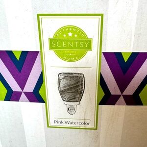 Scentsy Pink Watercolor plug in warmer